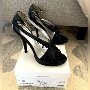 Bakers Black Strap Heels